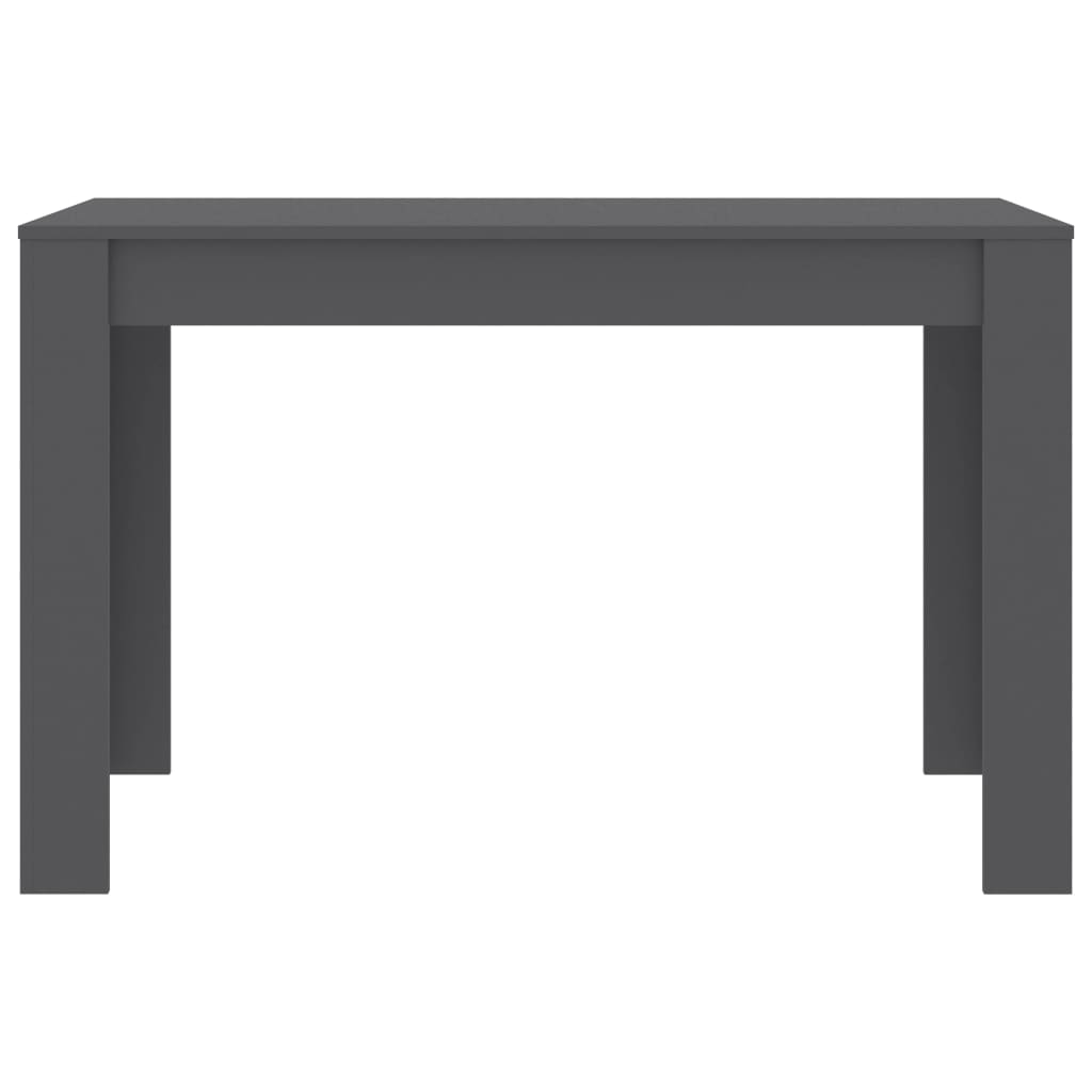 vidaXL virtuves galds, 120x60x76 cm, pelēks, skaidu plāksne