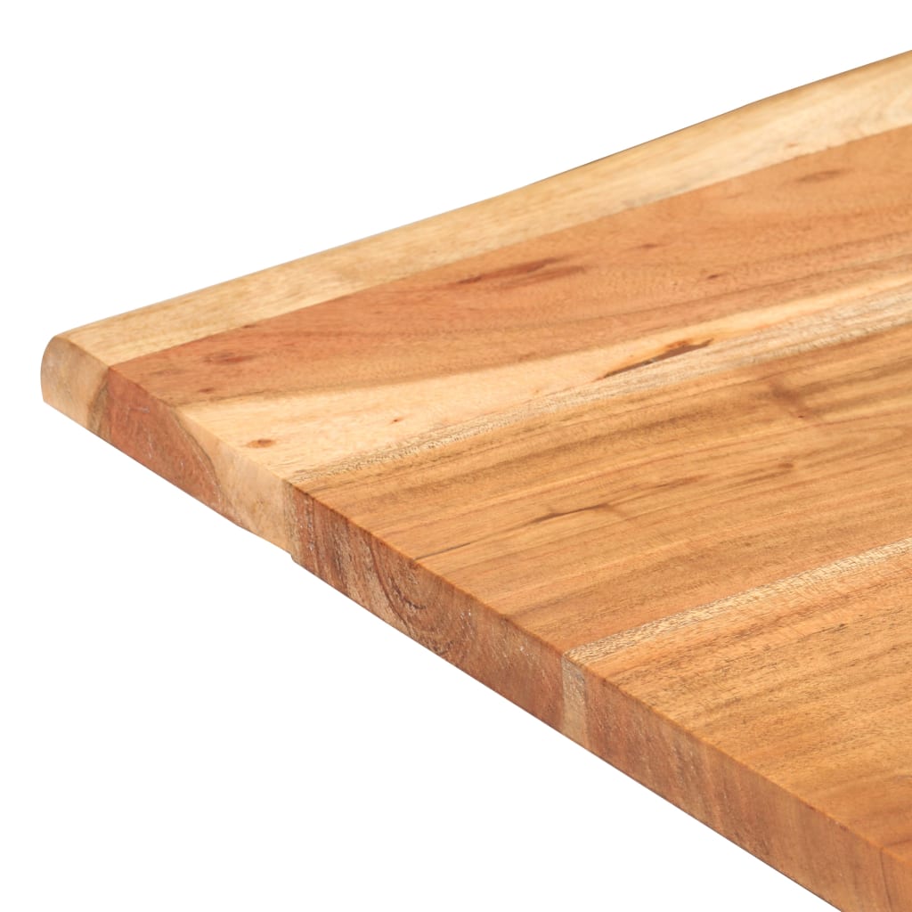 vidaXL bistro galds, dabīgas formas malas, 70x70x75 cm, akācijas koks