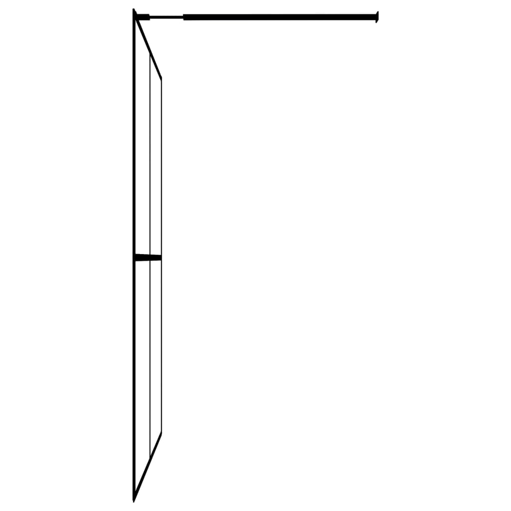 vidaXL dušas siena, matēts rūdīts stikls, 90x195 cm