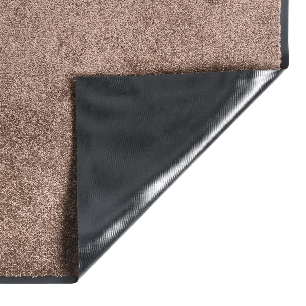 vidaXL durvju paklājs, brūns, 80x120 cm