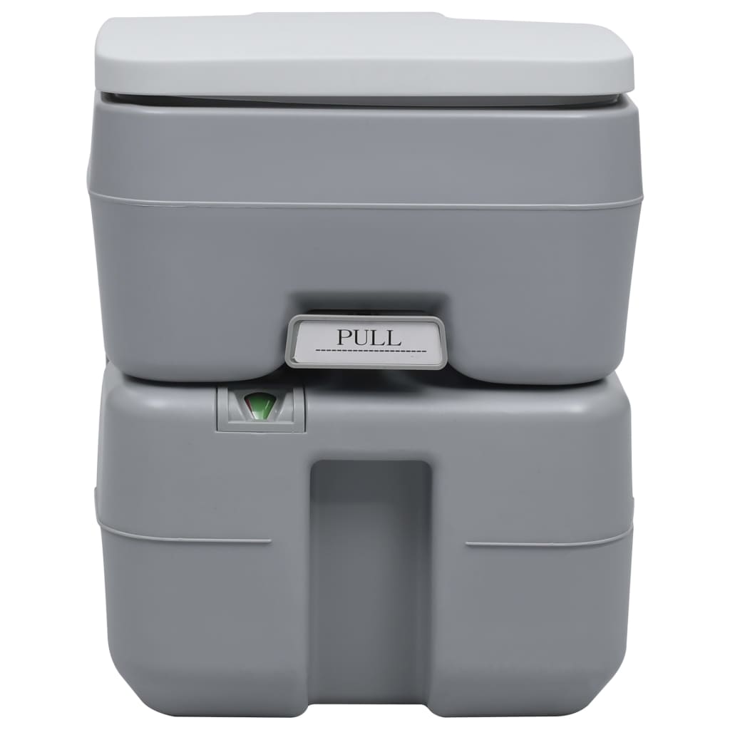 vidaXL pārnēsājama kempinga tualete, 20+10 L