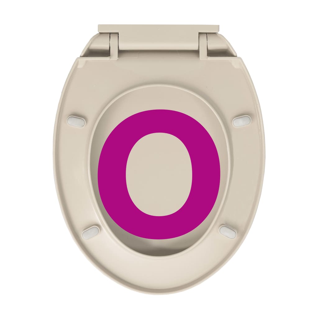 vidaXL tualetes poda vāks, lēnās aizvēršanas funkcija, aprikožu krāsa