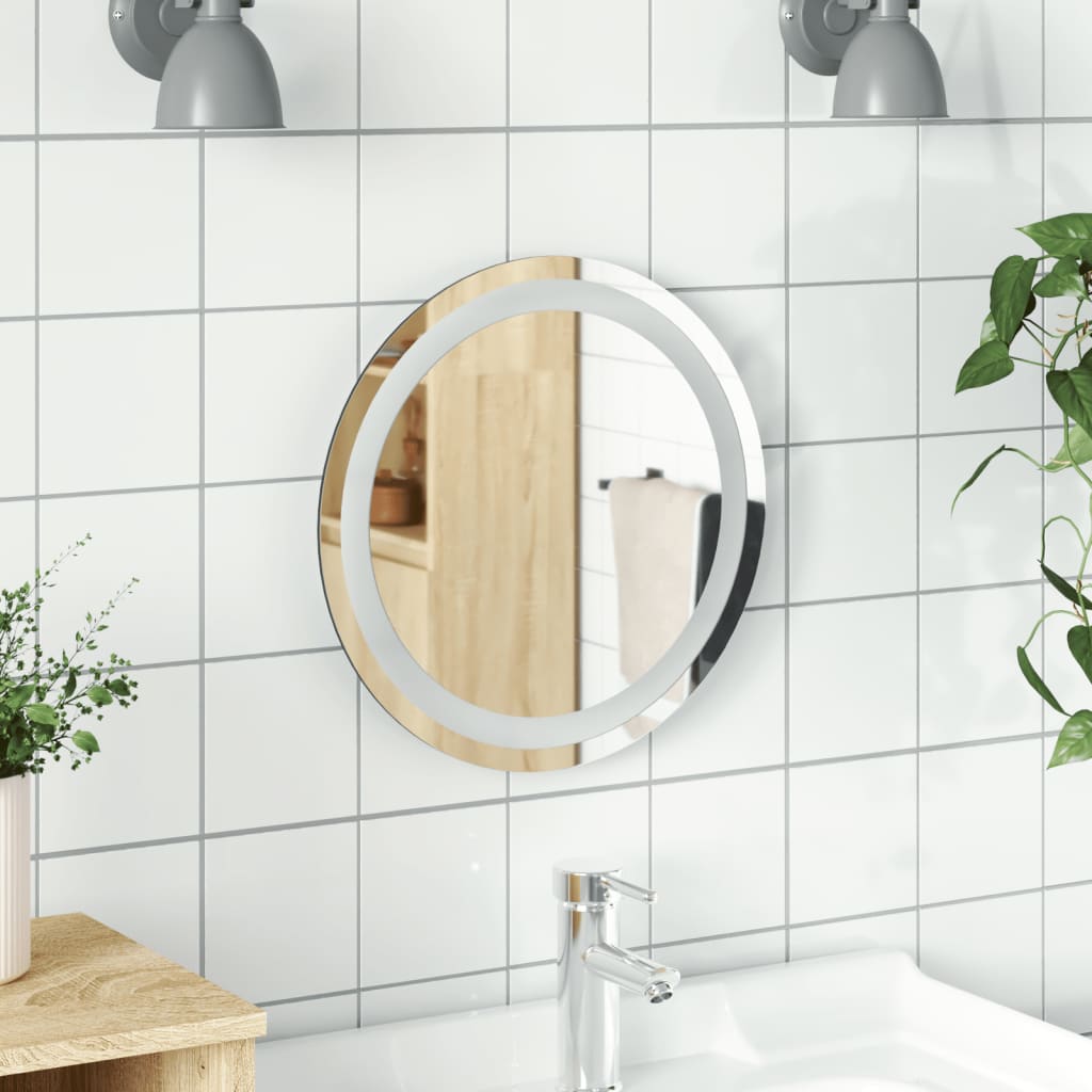 vidaXL vannasistabas LED spogulis, 40 cm, apaļš