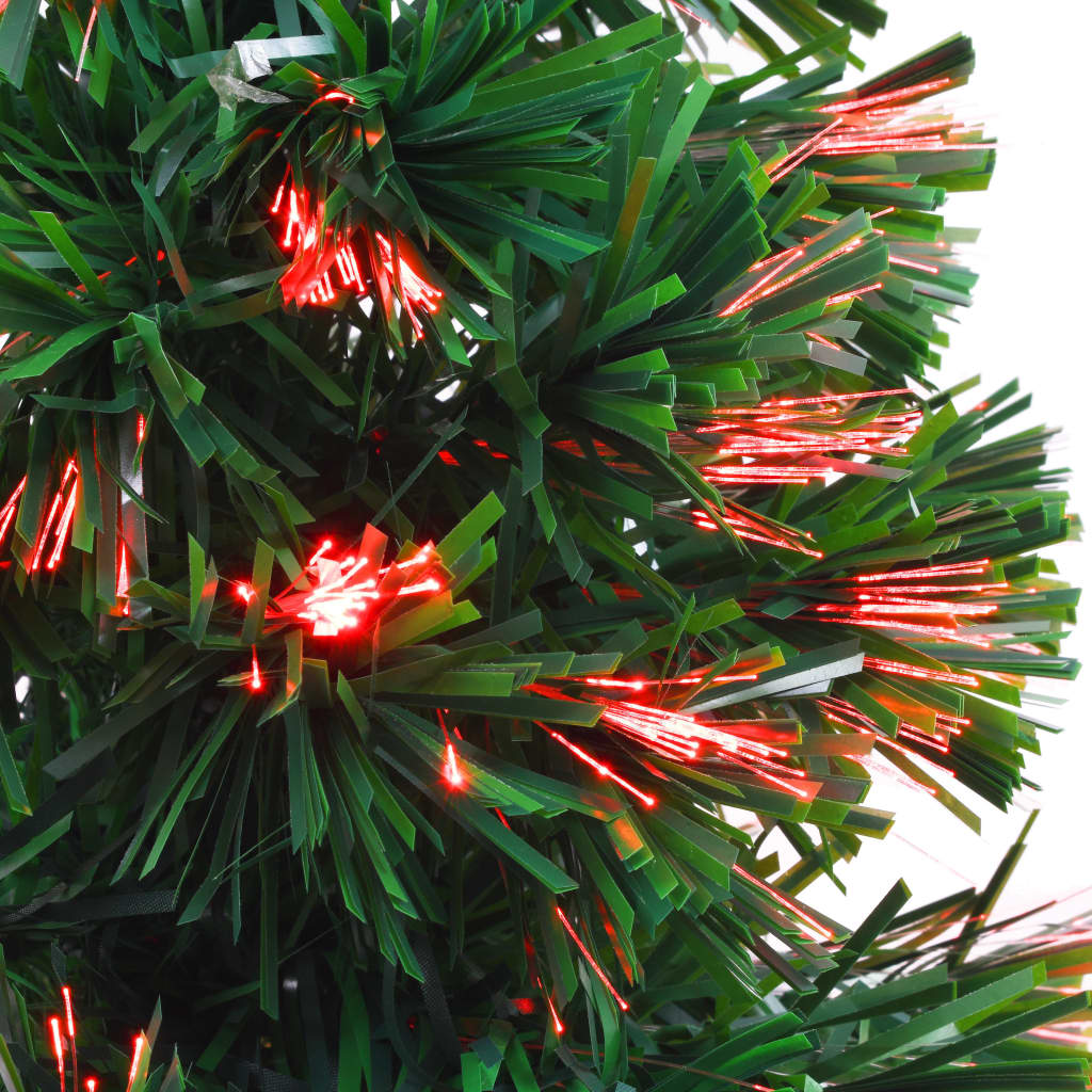 vidaXL mākslīgā Ziemassvētku egle, 64 cm, zaļa optiskā šķiedra