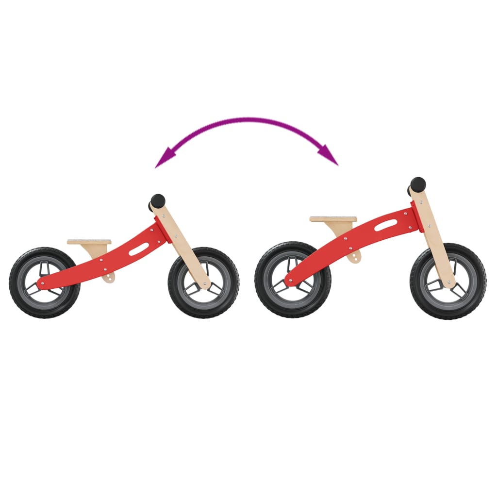 vidaXL bērnu līdzsvara ritenis, sarkans