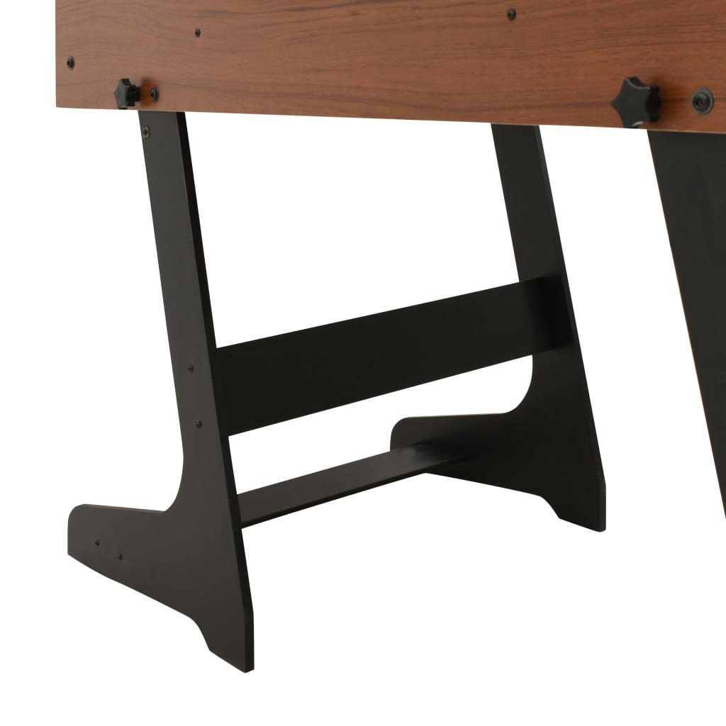 vidaXL futbola galds, salokāms, 121x61x80 cm, brūns