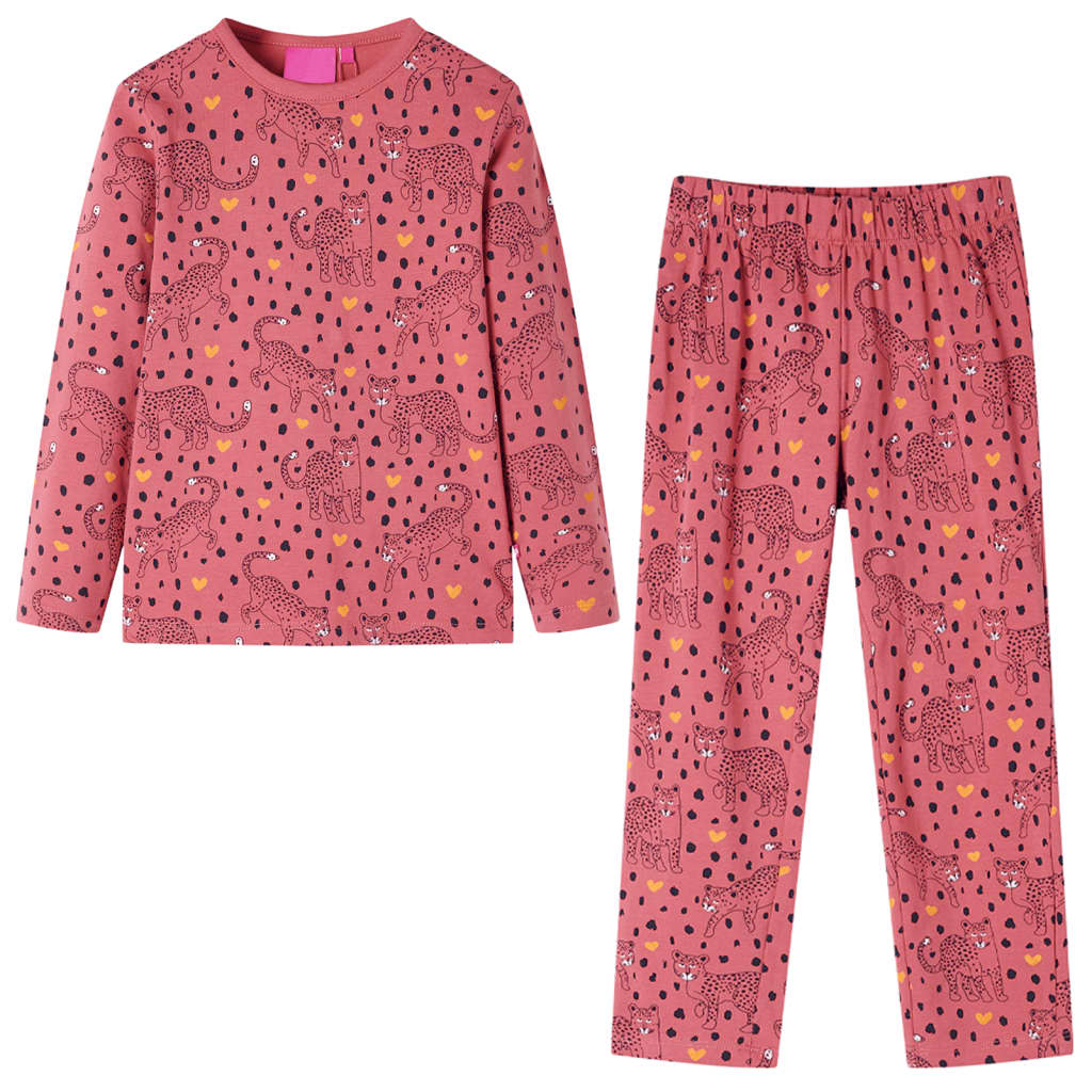Bērnu pidžama ar garām piedurknēm, vecrozā, 128