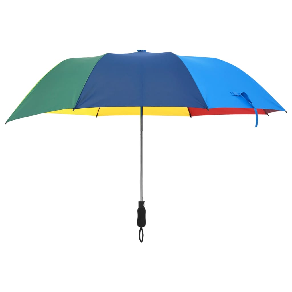 vidaXL lietussargs, automātiska aiztaisīšanās, 124 cm, melns