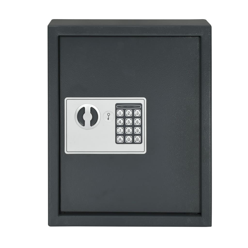 vidaXL atslēgu seifs, tumši pelēks, 30x10x36,5 cm
