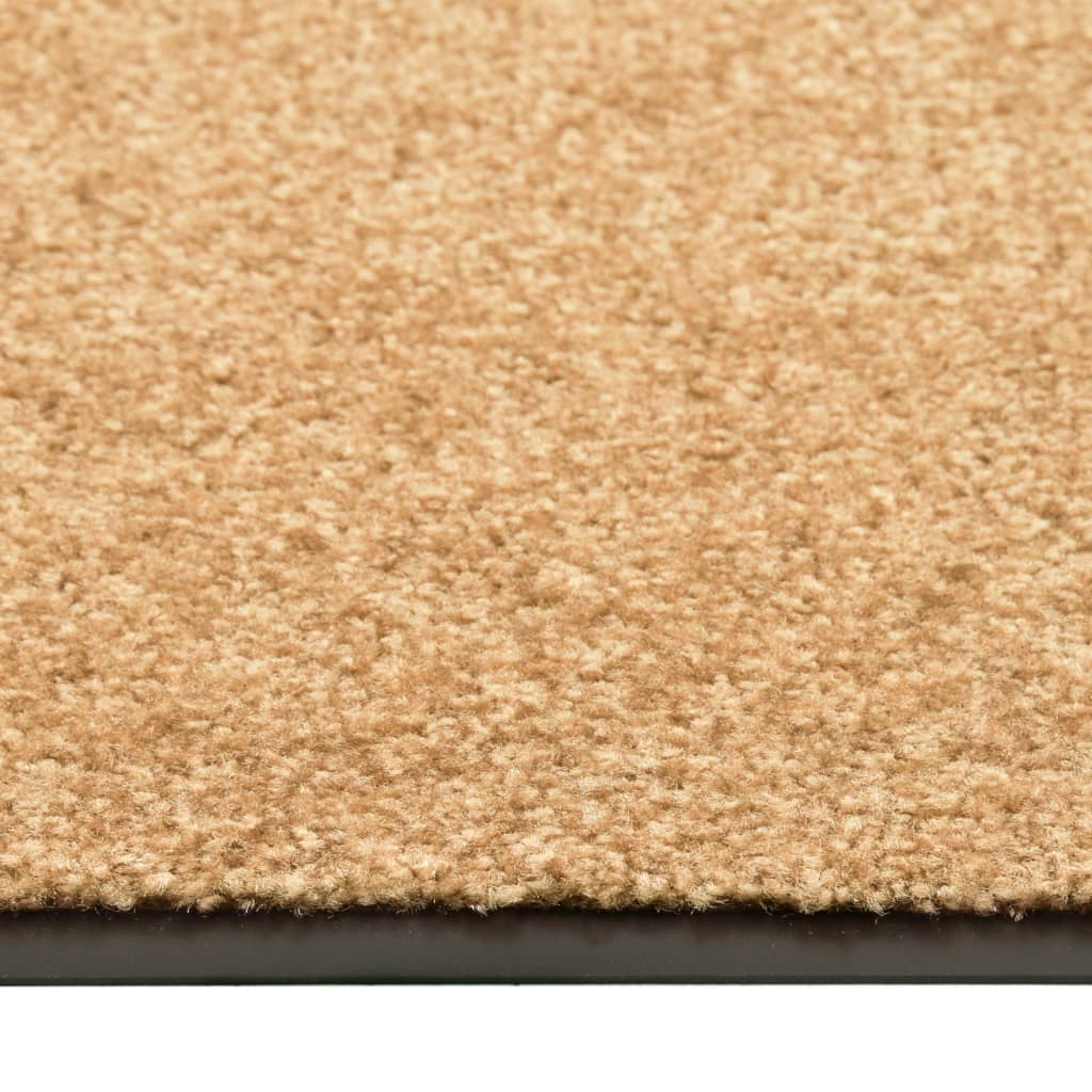 vidaXL durvju paklājs, mazgājams, krēmkrāsā, 40x60 cm
