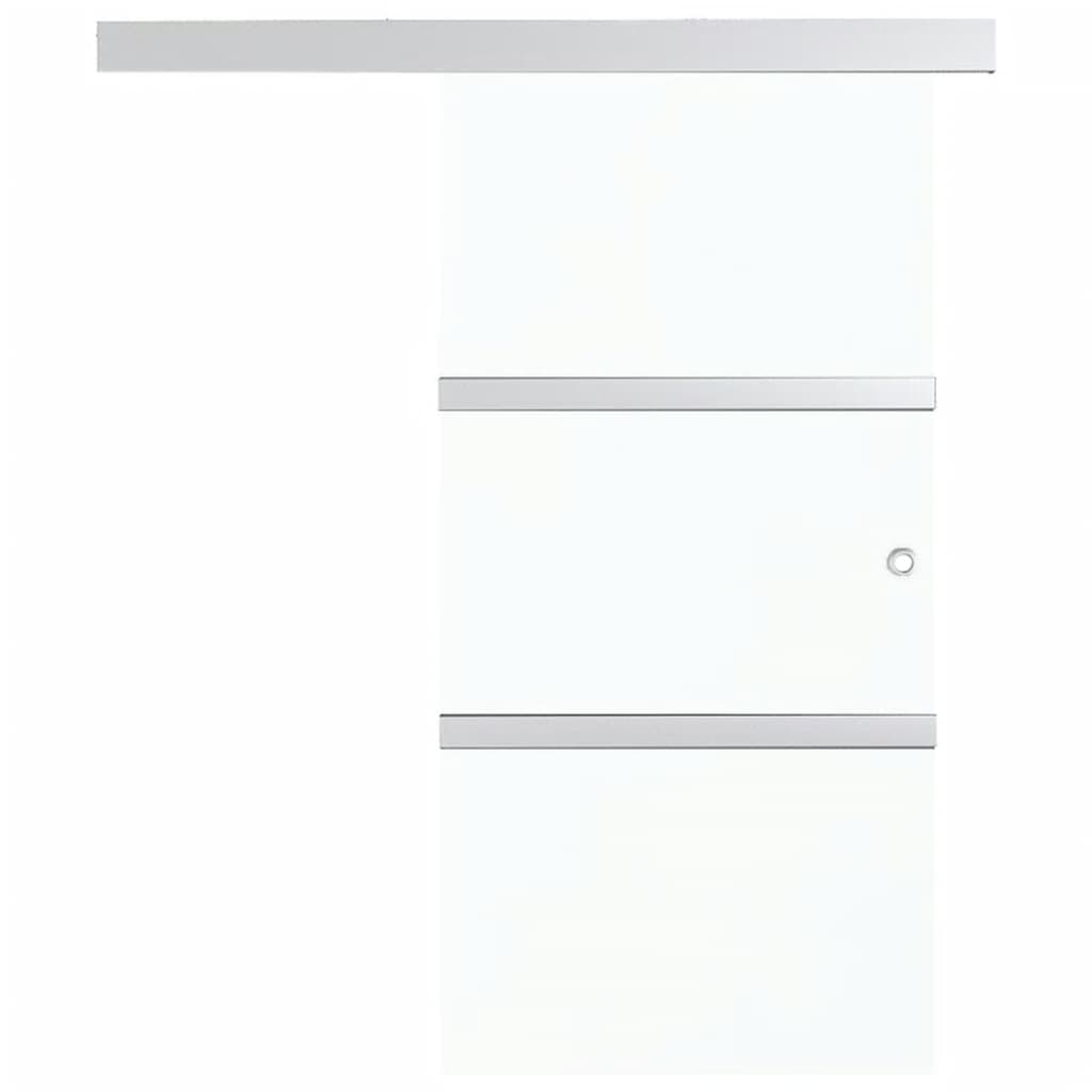 vidaXL bīdāmās durvis, ESG stikls un alumīnijs, 76x205 cm