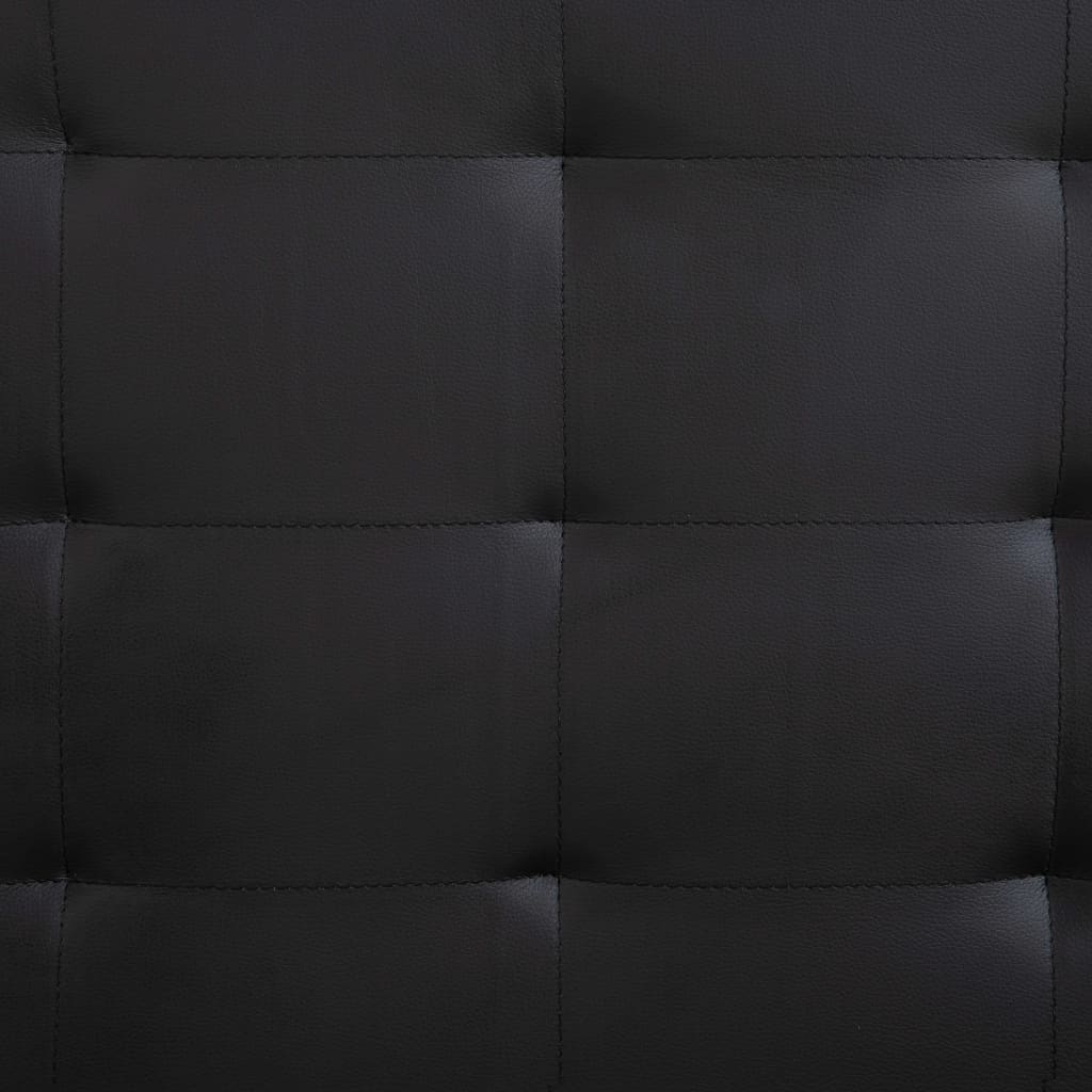 vidaXL gultas rāmis, 200x160 cm, melna mākslīgā āda