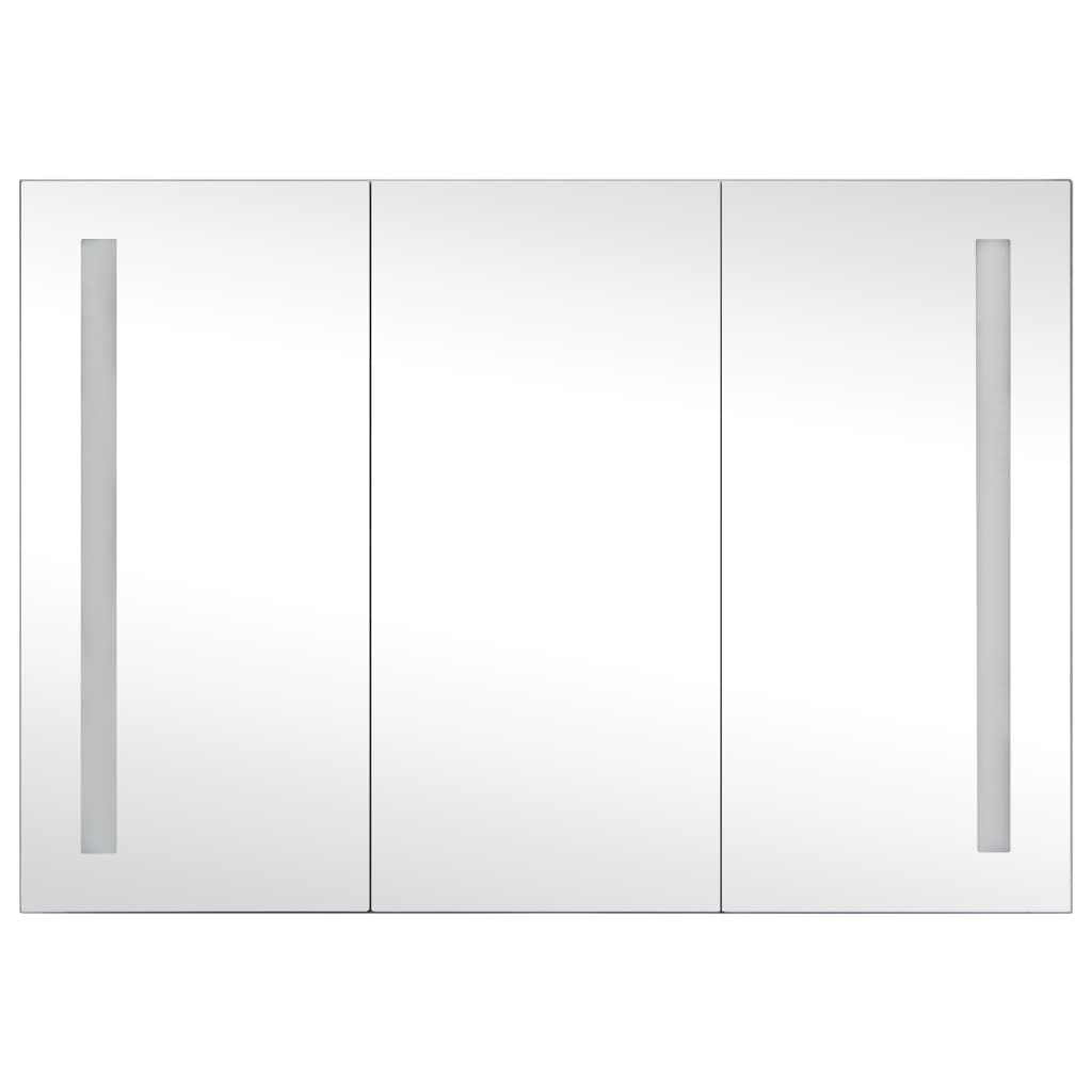 vidaXL vannasistabas skapītis ar spoguli un LED, 89x14x62 cm