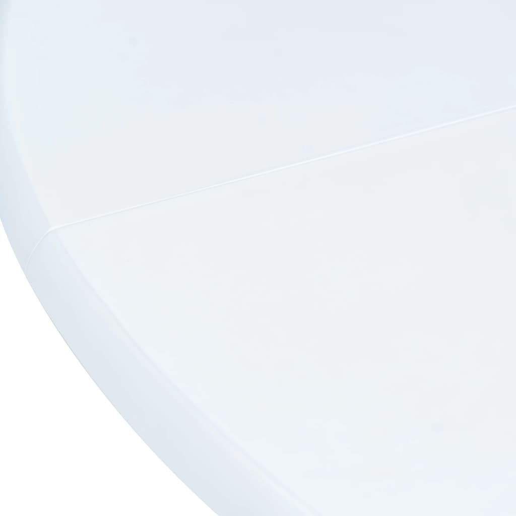 vidaXL 5-daļīgs virtuves mēbeļu komplekts, balts gumijas masīvkoks