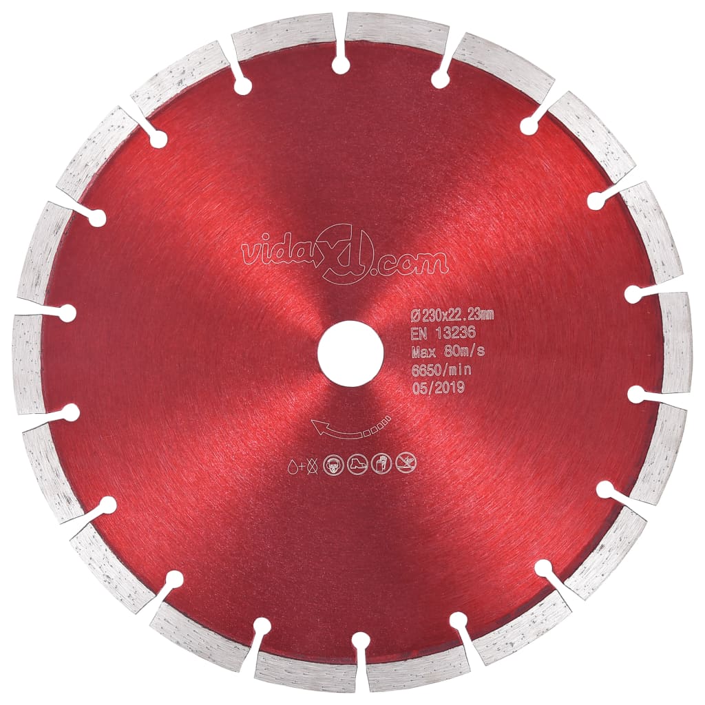 vidaXL dimanta griešanas disks, tērauds, 230 mm