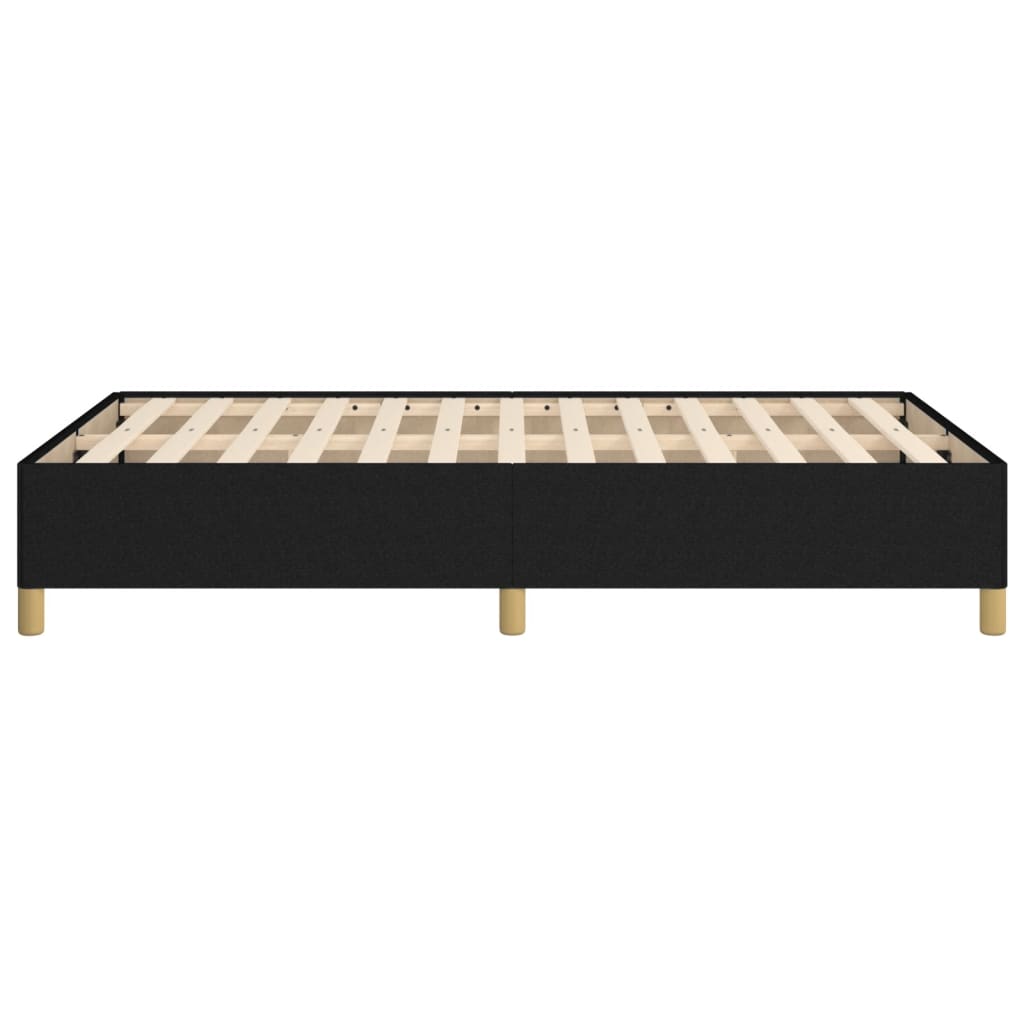 vidaXL gultas rāmis, melns, 120x190 cm, audums