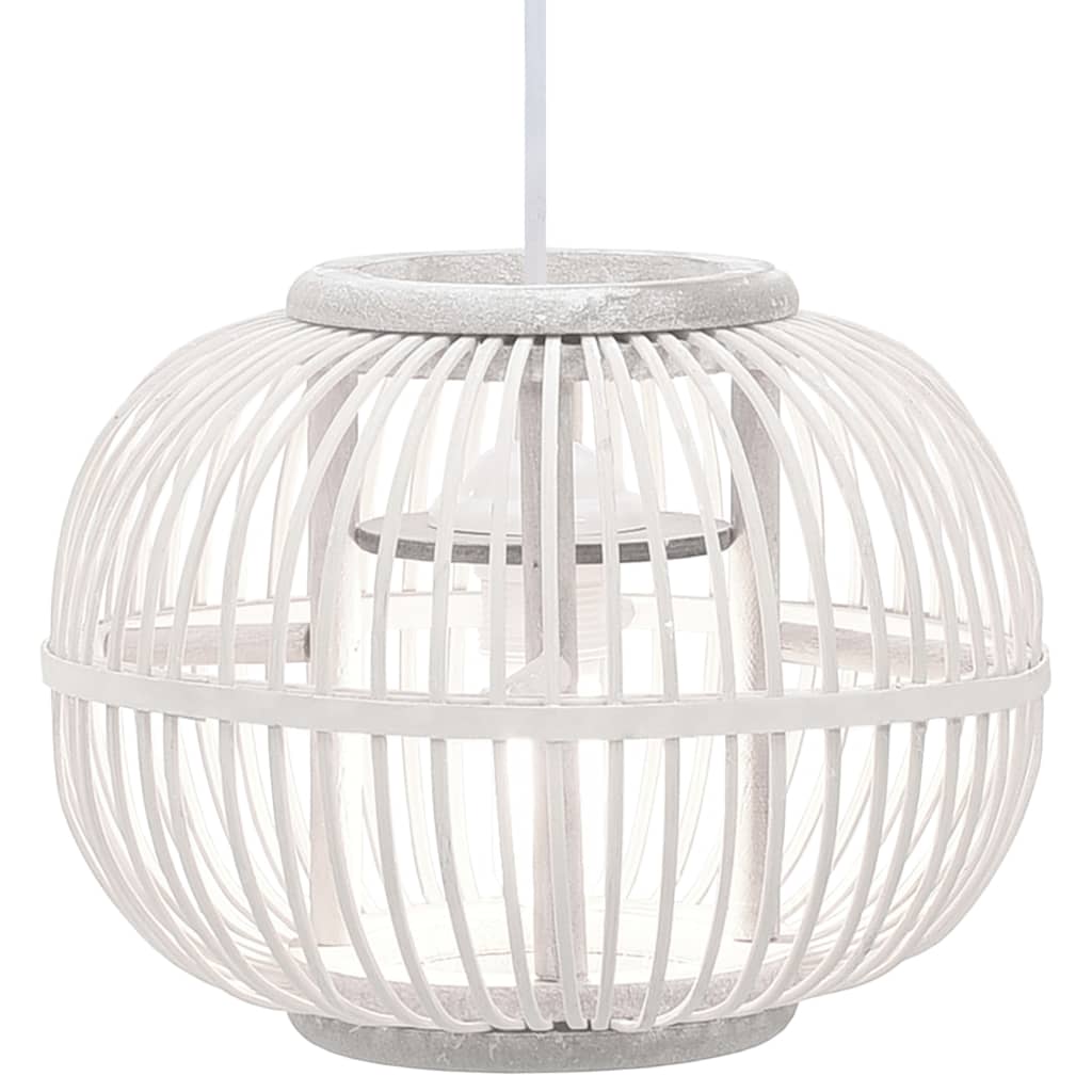 vidaXL griestu lampa, vītols, 30x22 cm, 40 W, lodveida, E27, balta