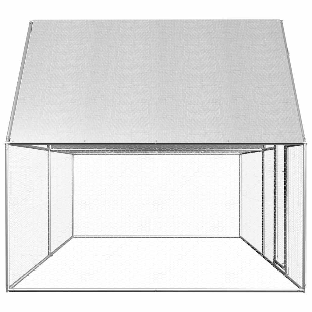 vidaXL vistu būris, 4x2x2 m, cinkots tērauds