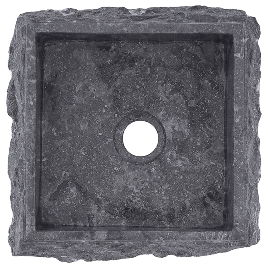 vidaXL izlietne, 30x30x13 cm, pelēks marmors