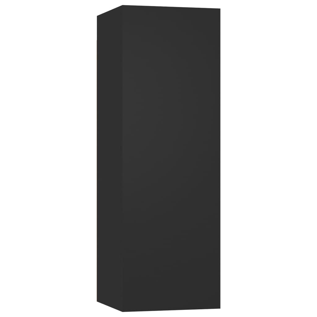 vidaXL TV skapītis, 30,5x30x90 cm, melns, skaidu plāksne
