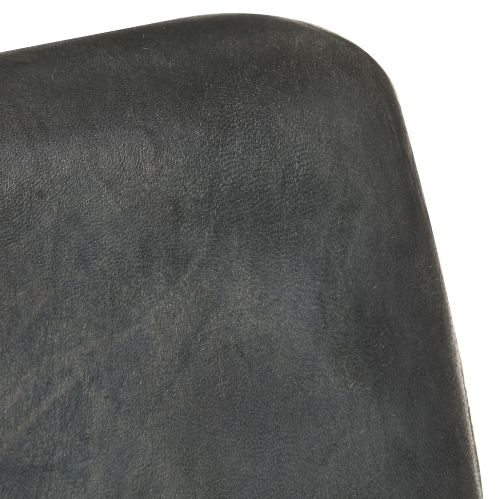 vidaXL atpūtas krēsls, bružāti pelēka dabīgā āda