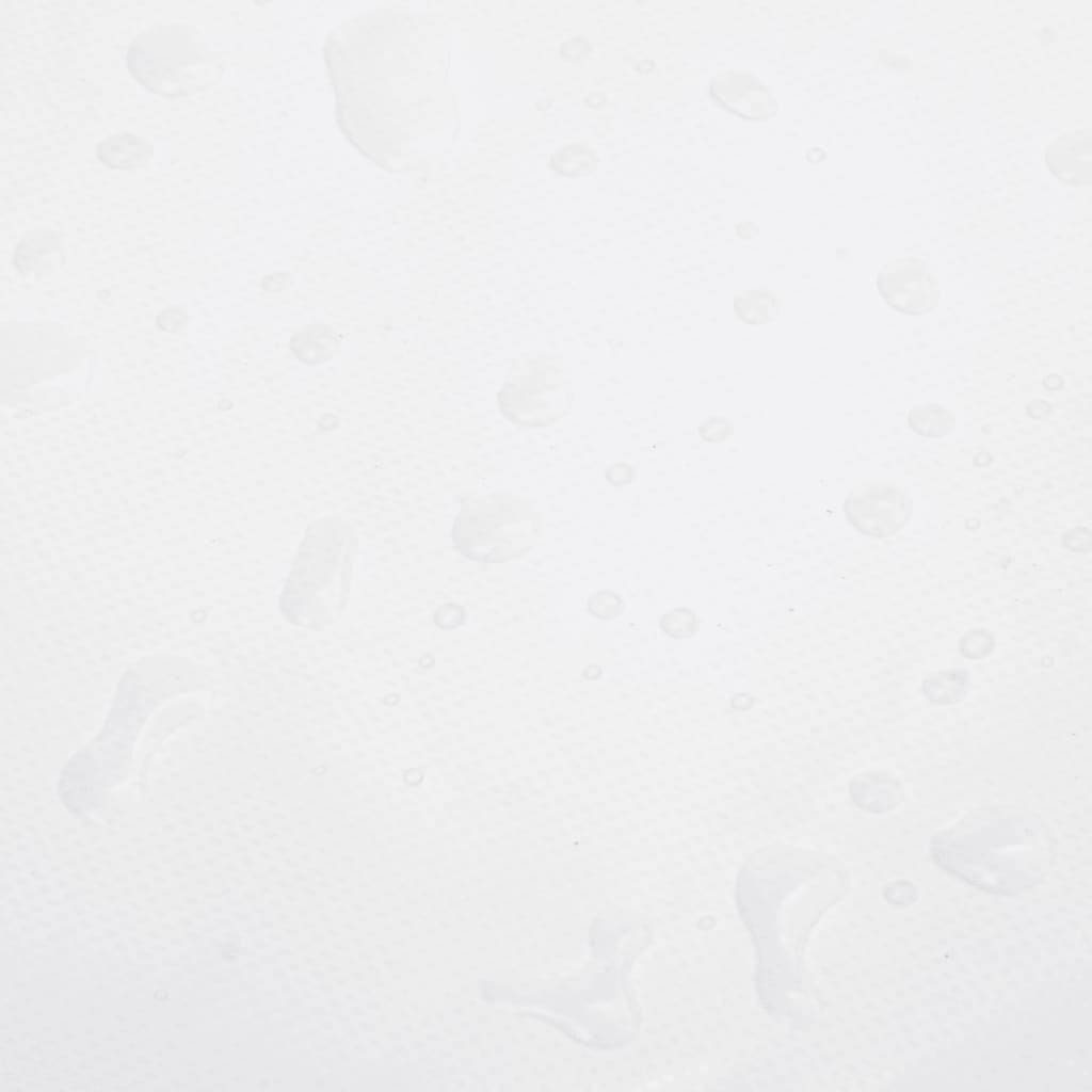 vidaXL brezenta pārklājs, balts, 5x7 m, 650 g/m²
