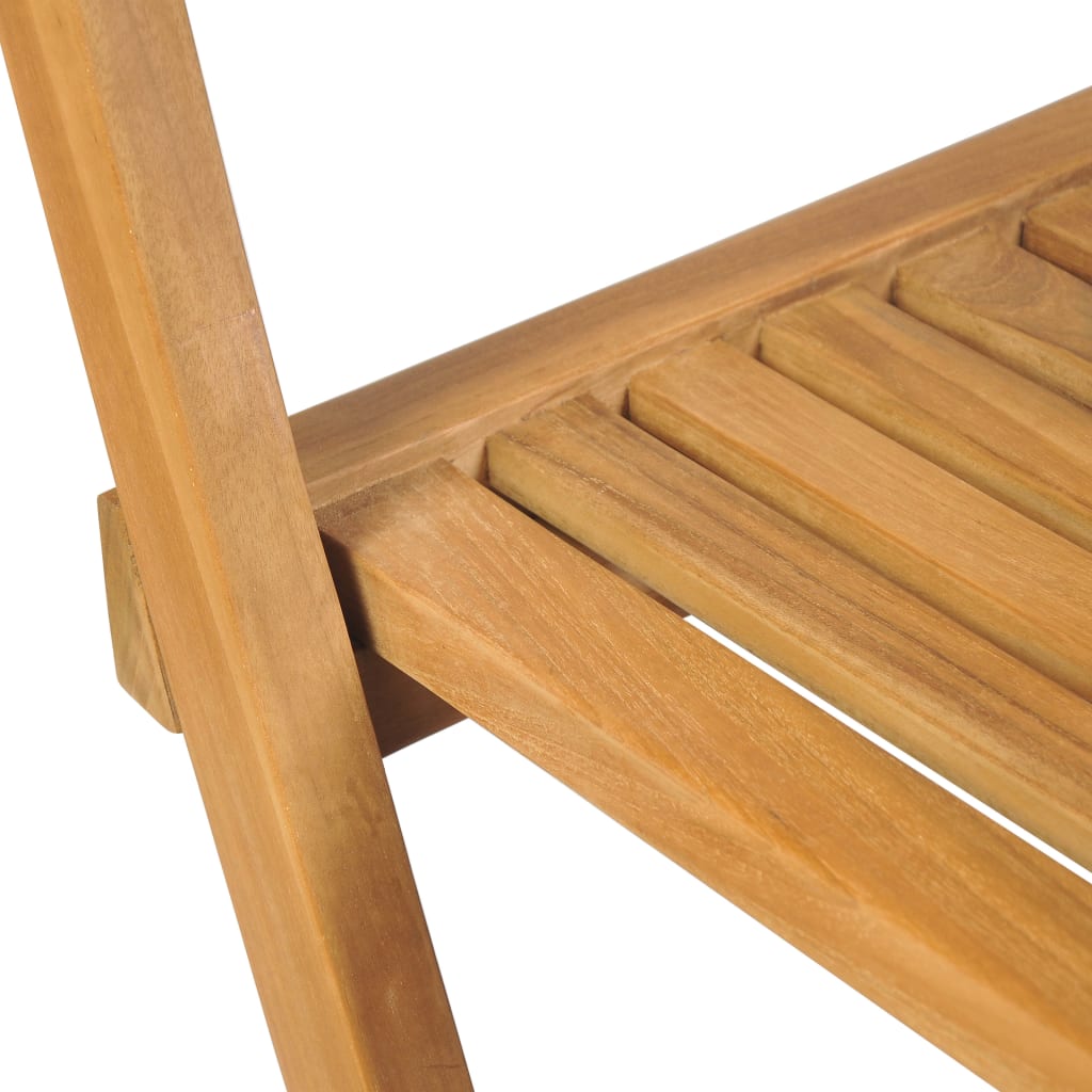 vidaXL saliekami dārza bāra krēsli, 2 gab., masīvs tīkkoks