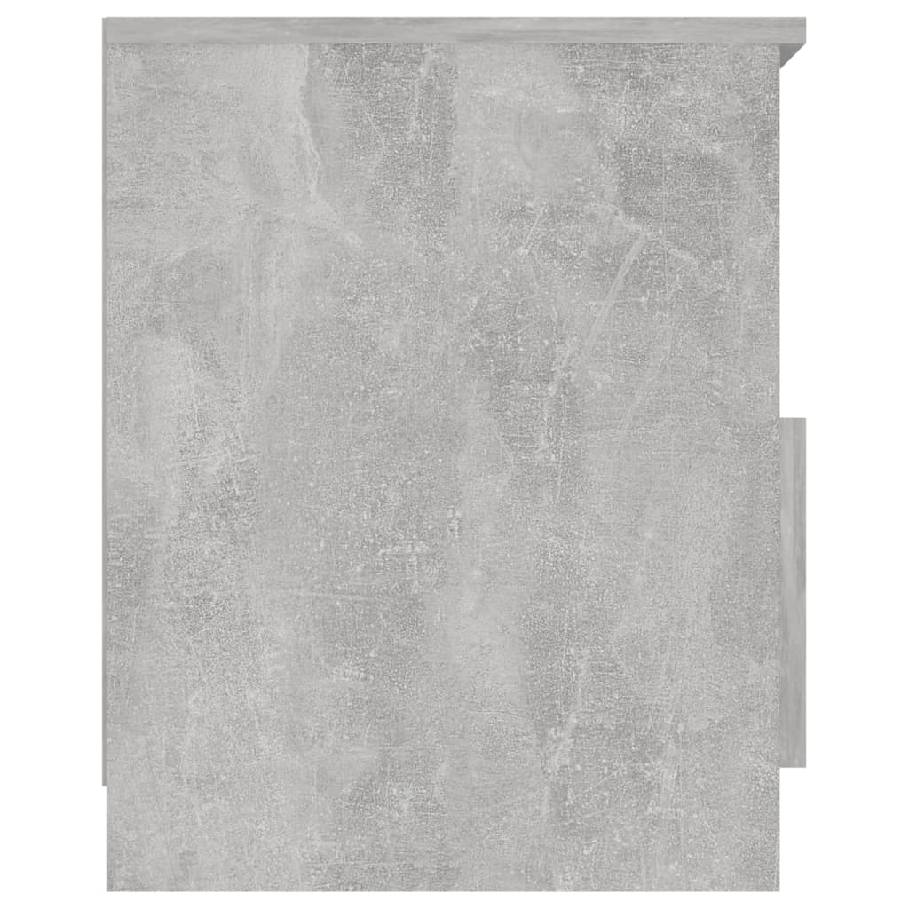 vidaXL naktsskapītis, betona pelēks, 40x40x50 cm, skaidu plāksne