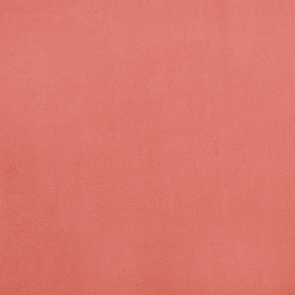 vidaXL kājsoliņš, 45x29,5x35 cm, rozā samts