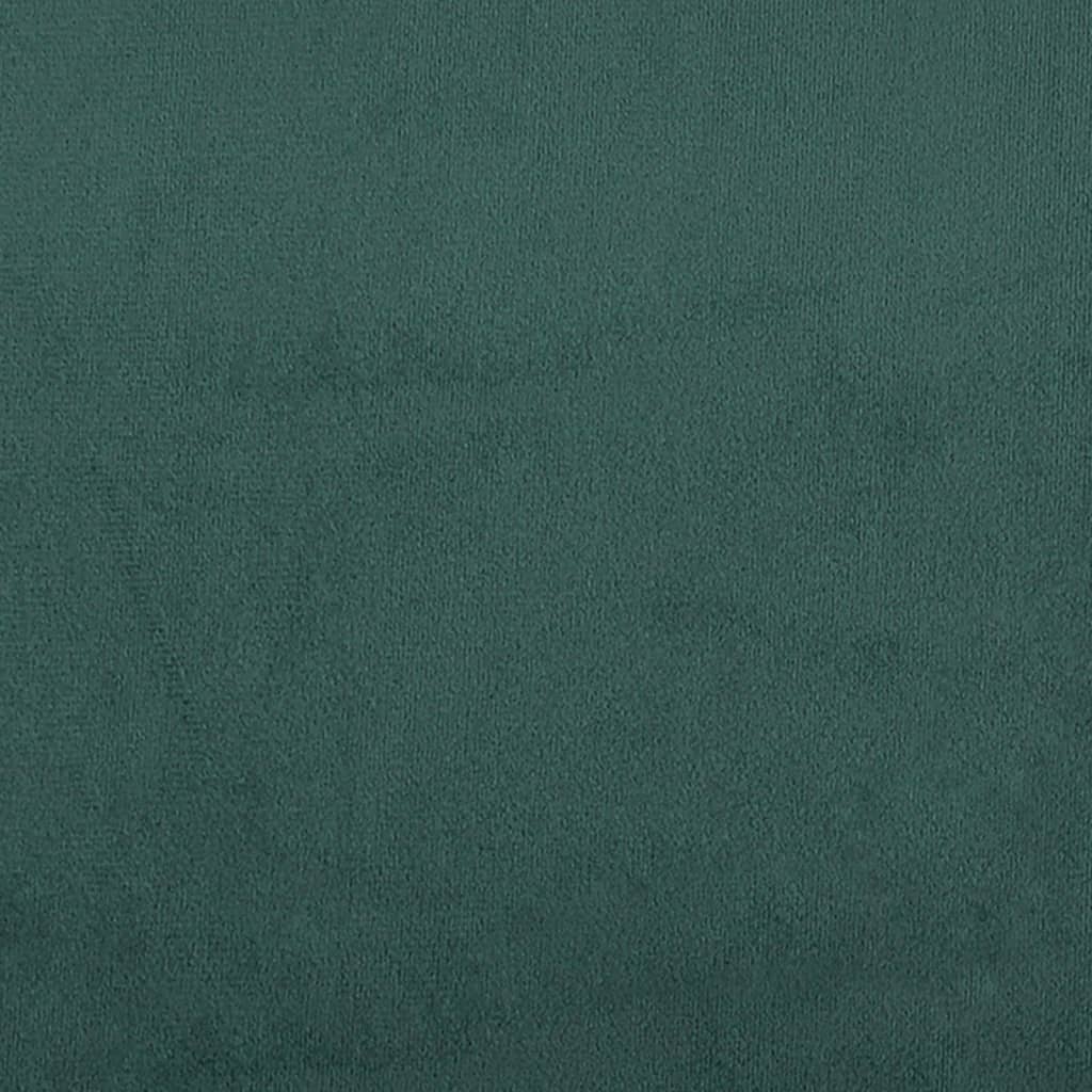 vidaXL sols, tumši zaļš, 108x79x79 cm, samts