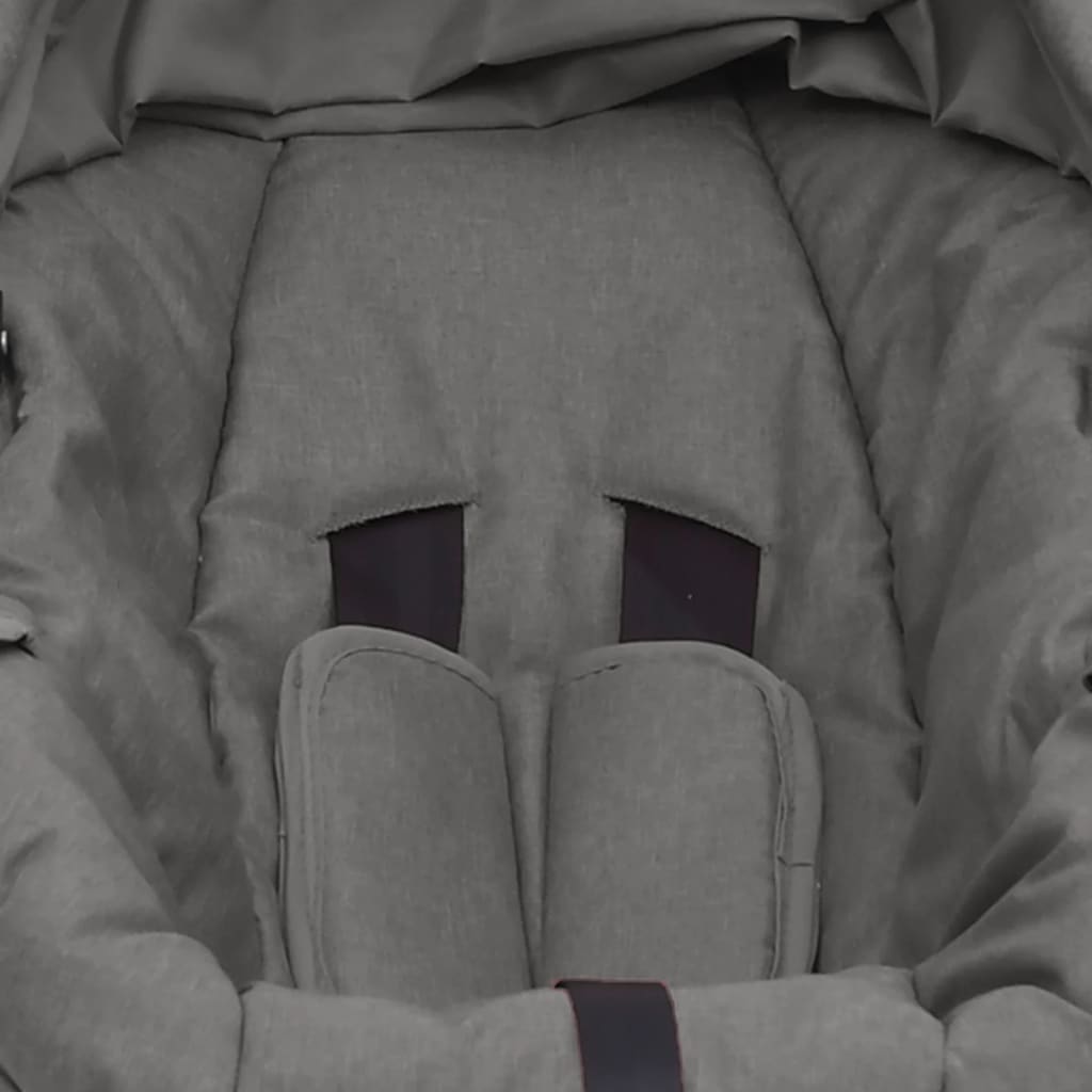 vidaXL bērnu autosēdeklītis, gaiši pelēks, 42x65x57 cm