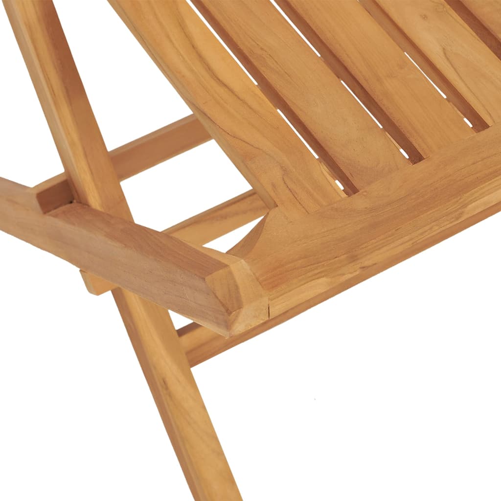 vidaXL saliekami dārza krēsli, 4 gab., 47x47x89 cm, masīvs tīkkoks