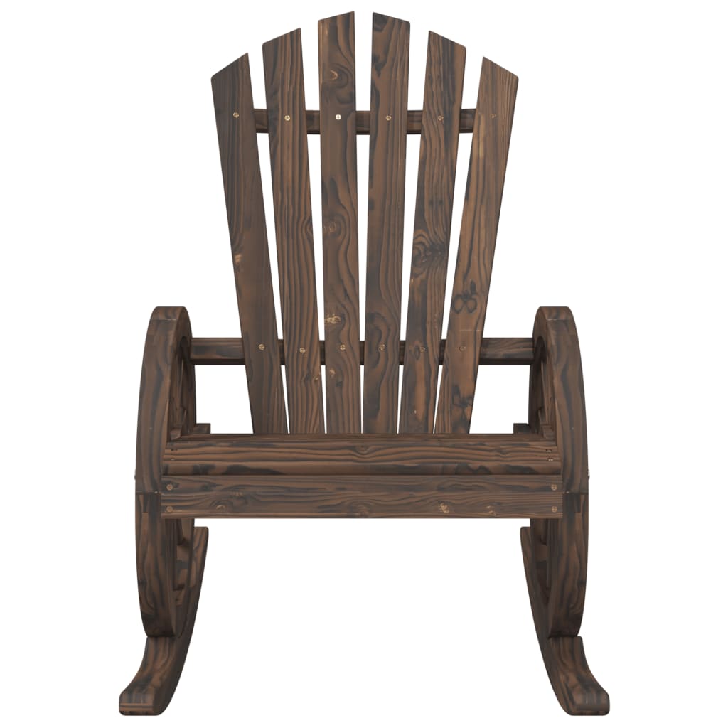 vidaXL dārza Adirondack stila šūpuļkrēsli, 2 gab., egles masīvkoks