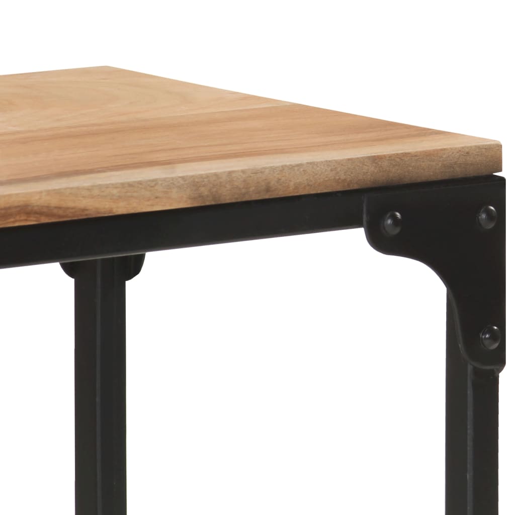 vidaXL kafijas galdiņš, 90x30x40 cm, akācijas masīvkoks