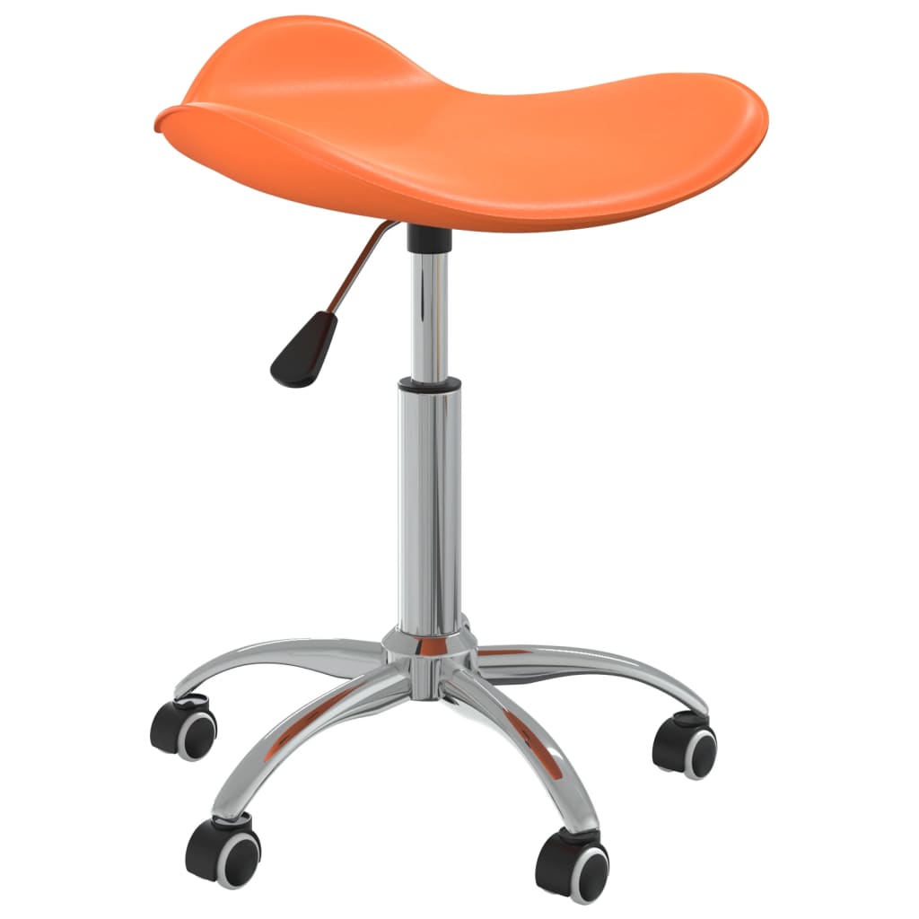 vidaXL salona krēsls, oranža mākslīgā āda
