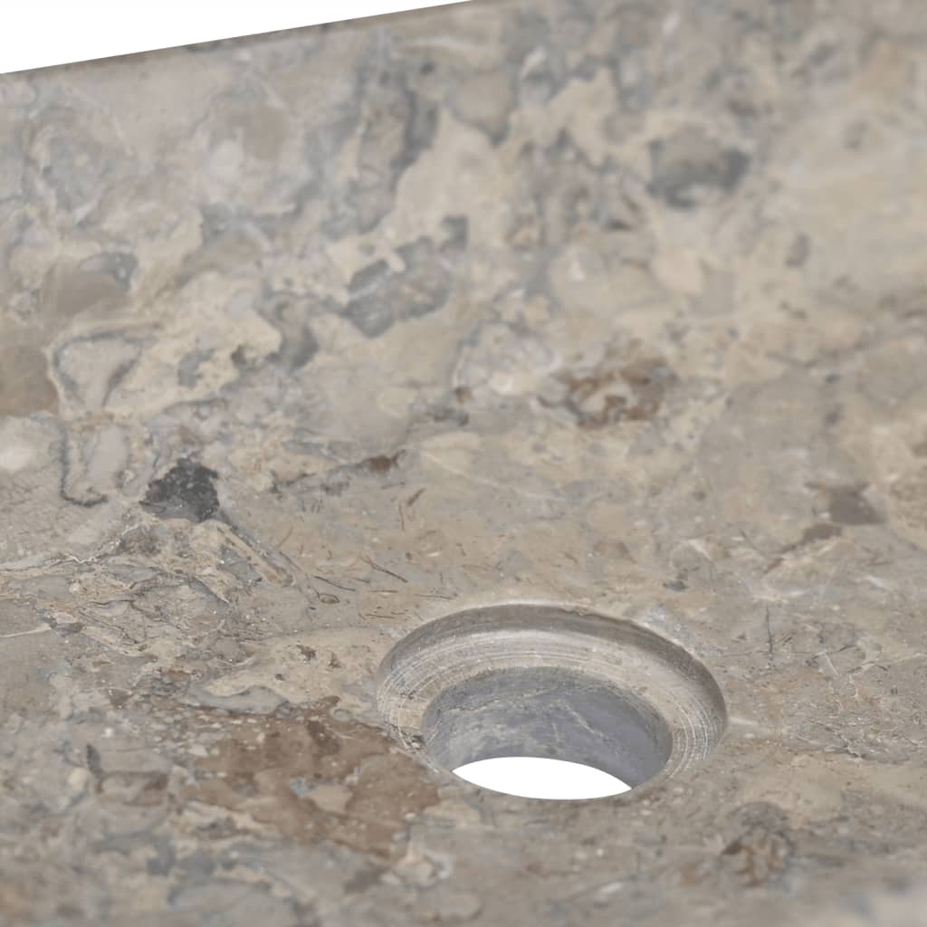 vidaXL izlietne, 50x35x10 cm, pelēks marmors
