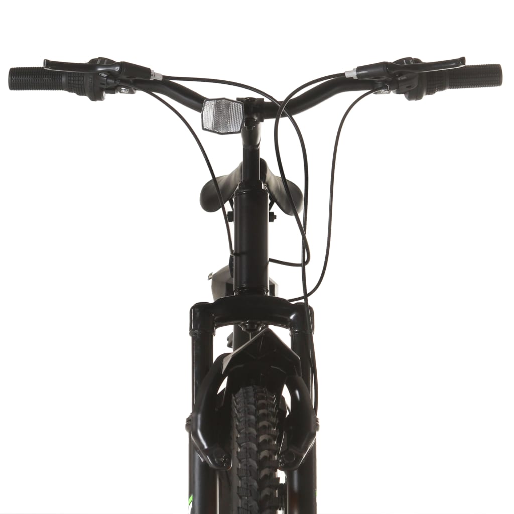 vidaXL kalnu velosipēds, 21 ātrums, 26'', 46 cm, melns
