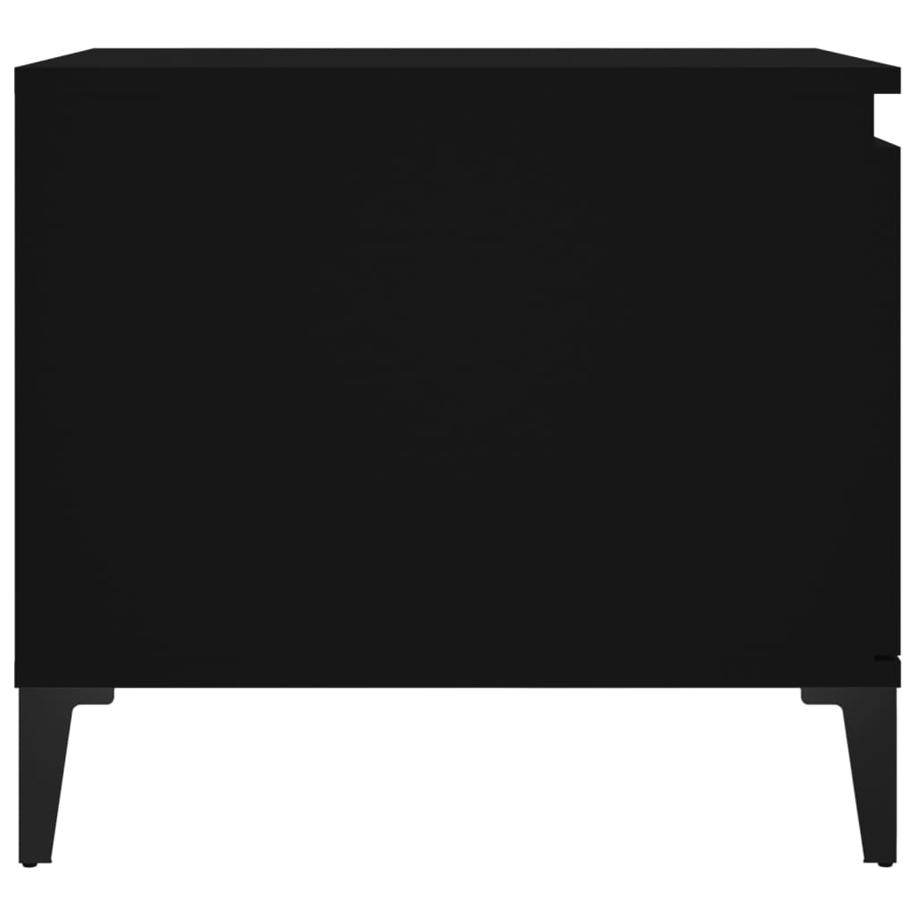 vidaXL kafijas galdiņš, melns, 100x50x45 cm, inženierijas koks