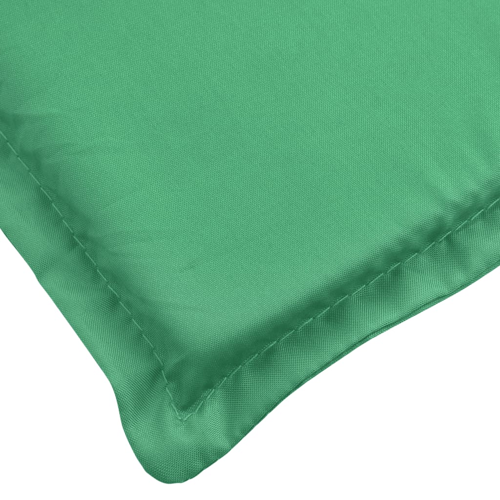 vidaXL sauļošanās krēsla matracis, 200x60x3 cm, audums, zaļš