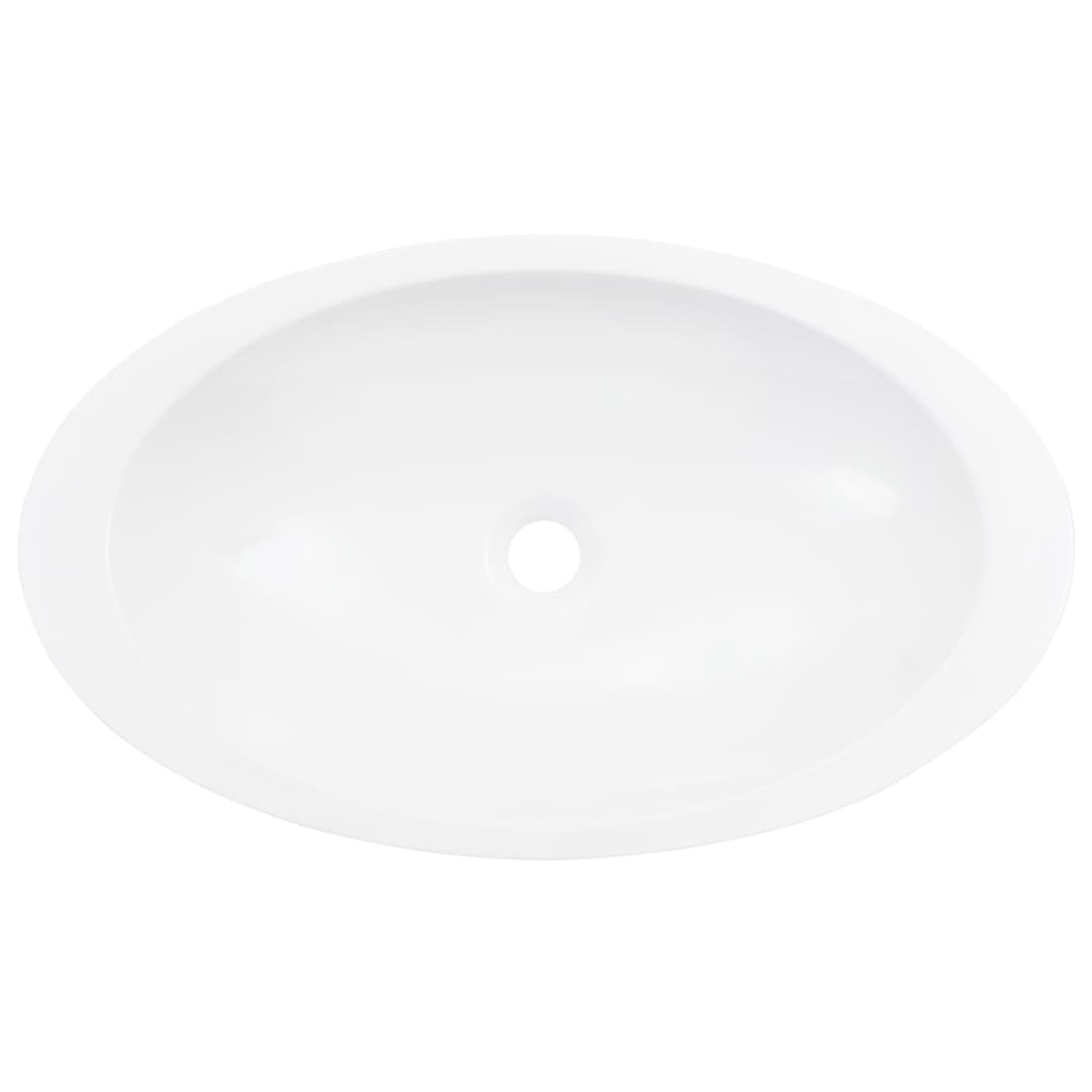 vidaXL izlietne, 59,3x35,1x10,7 cm, minerālu/marmora materiāls, balta