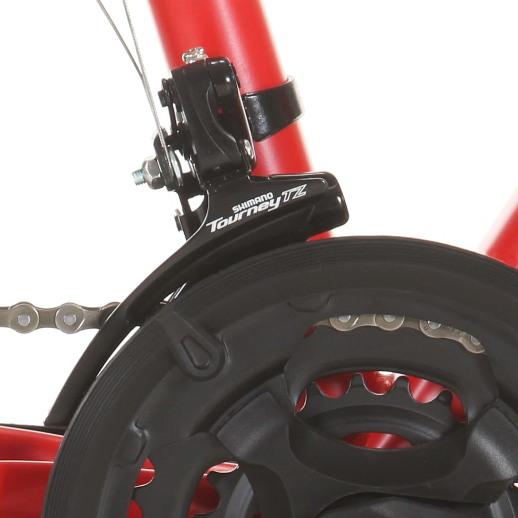 vidaXL kalnu velosipēds, 21 ātrums, 27,5'', 50 cm, sarkans