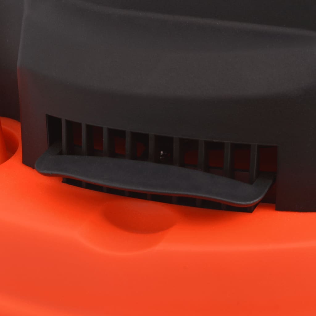 vidaXL pelnu putekļsūcējs, 1200 W 20 L, melns ar oranžu,