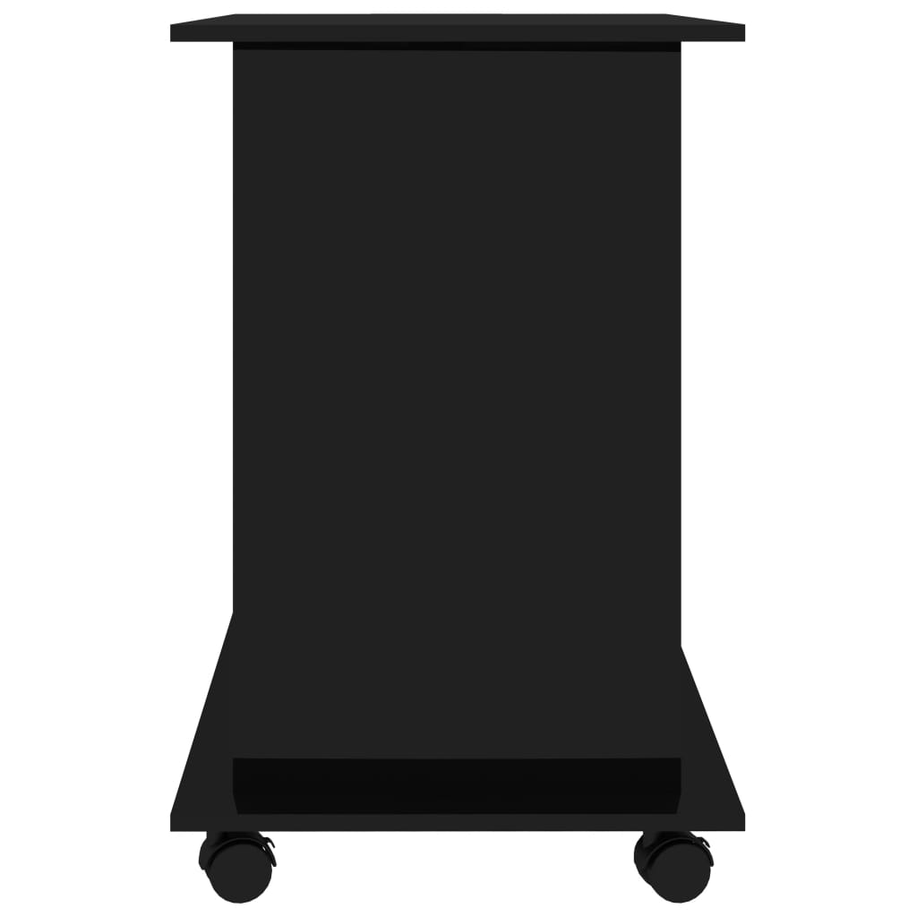 vidaXL datorgalds, spīdīgi melns, 80x50x75 cm, kokskaidu plātne