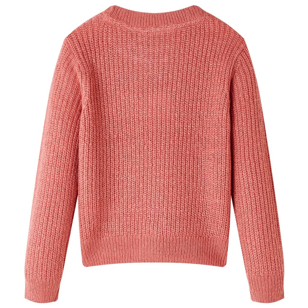 Bērnu džemperis, adīts, rozā, 92