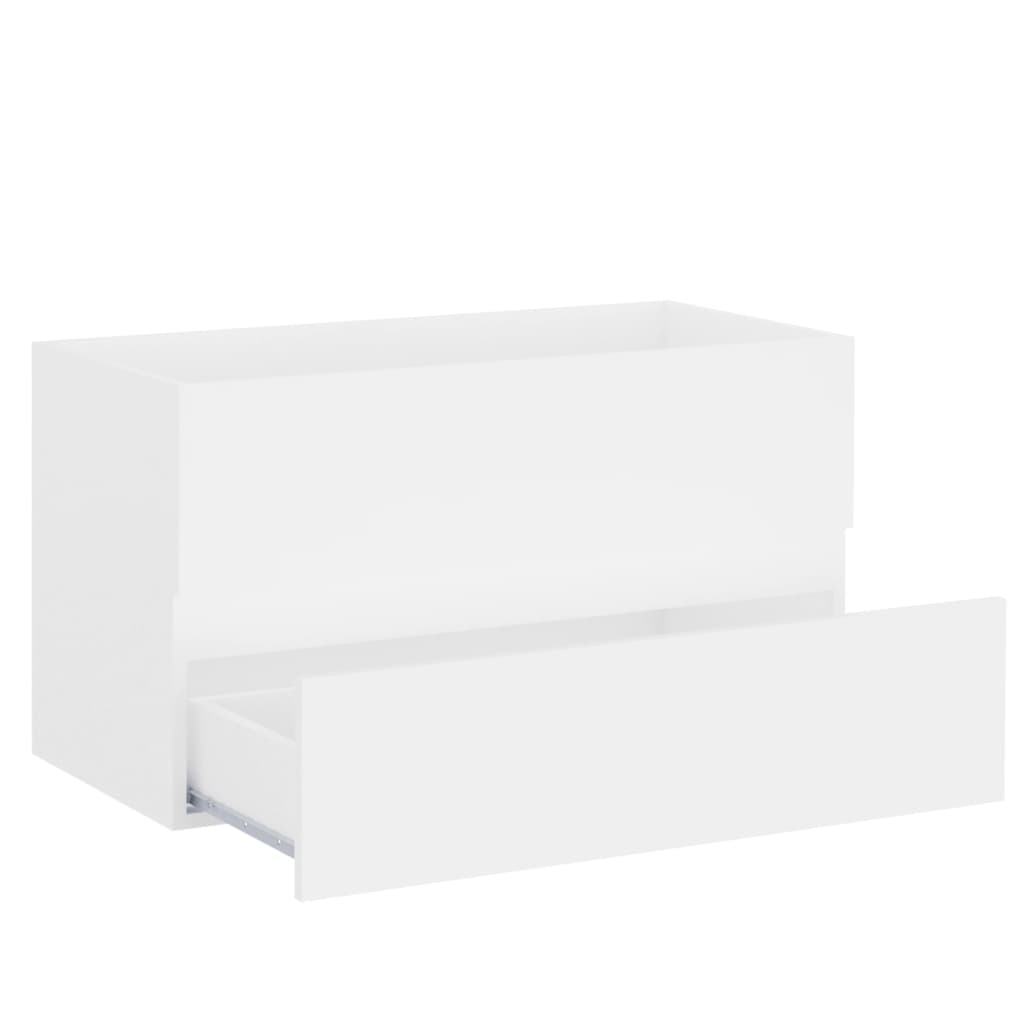 vidaXL izlietnes skapītis, balts, 80x38,5x45 cm, skaidu plātne