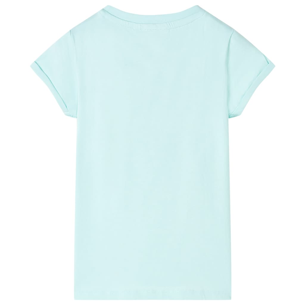 Bērnu T-krekls, gaiša ūdens krāsā, 92