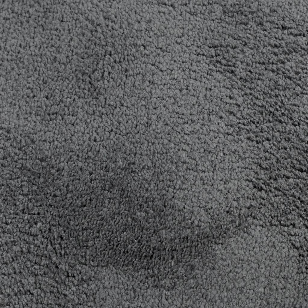 vidaXL paklājs OVIEDO, īsa spalva, antracītpelēks, 160x230 cm