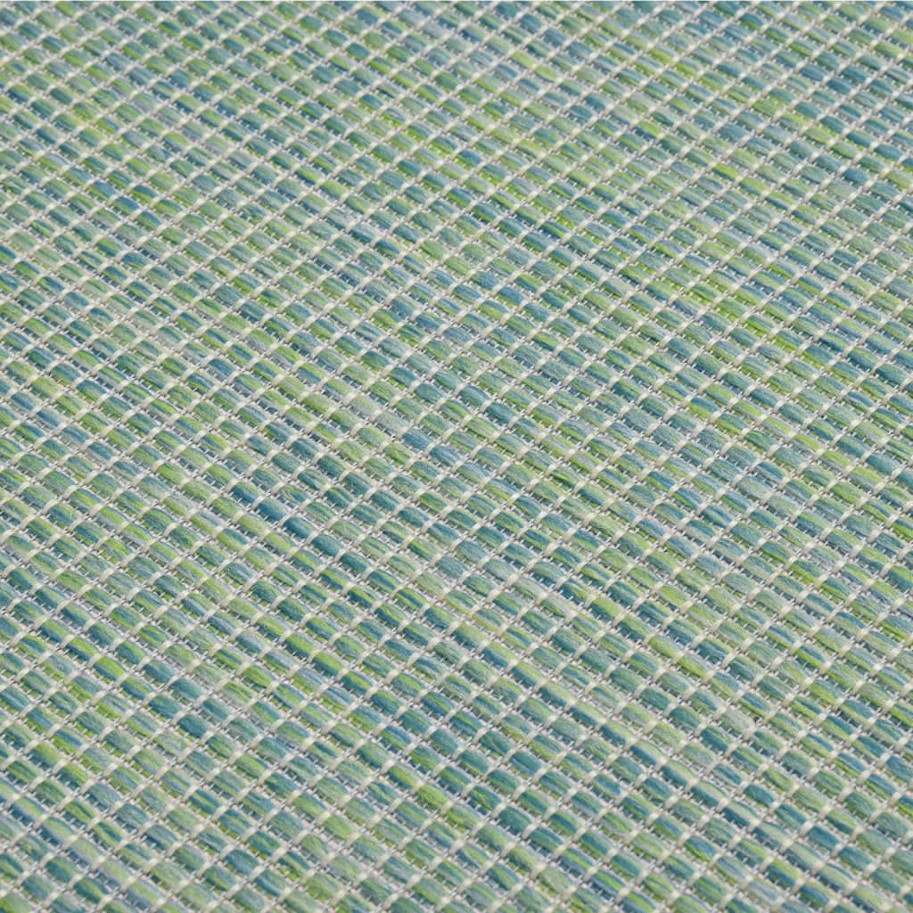 vidaXL āra paklājs, 160x230 cm, tirkīzzils