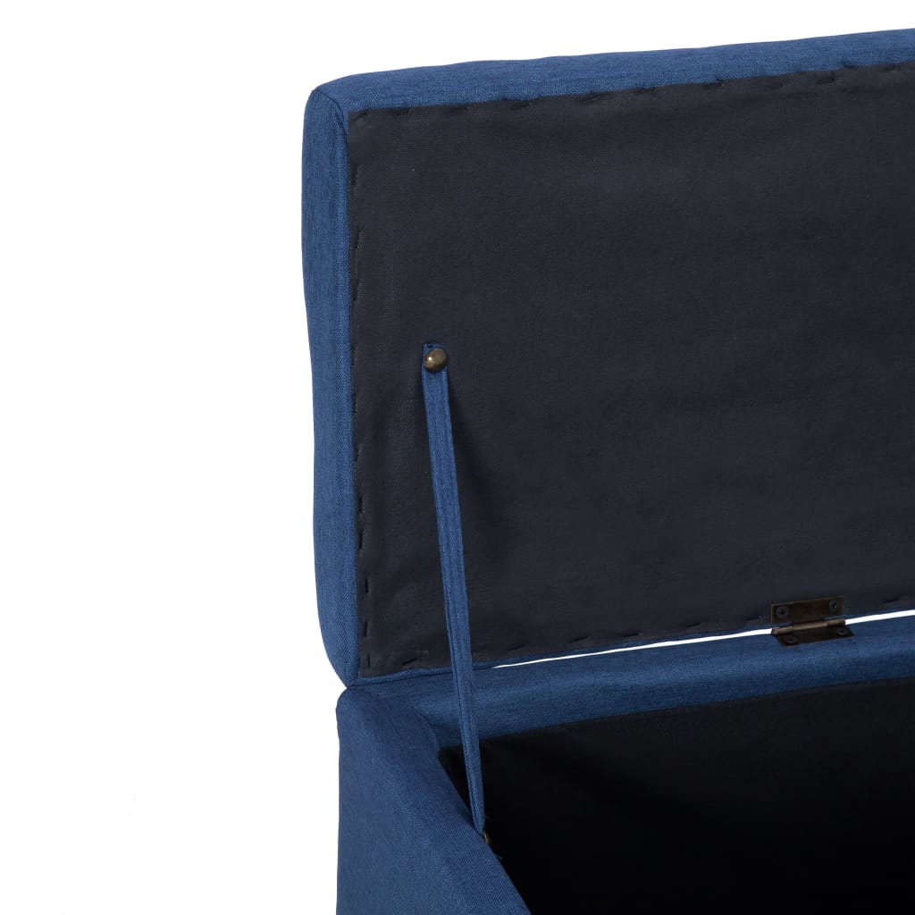 vidaXL sols ar kasti, 116 cm, zils poliesters
