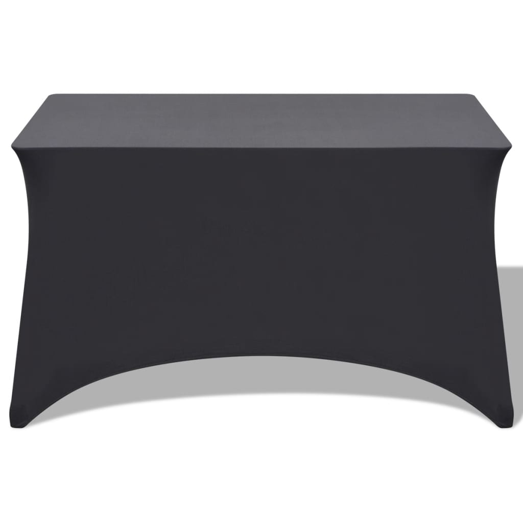 vidaXL galda pārvalki, 2 gab., 243x76x74 cm, elastīgi, pelēki